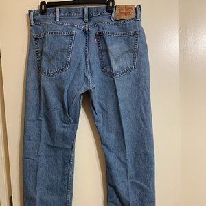 Men's Levi's 505 Straight Fit Blue Jeans 38x30